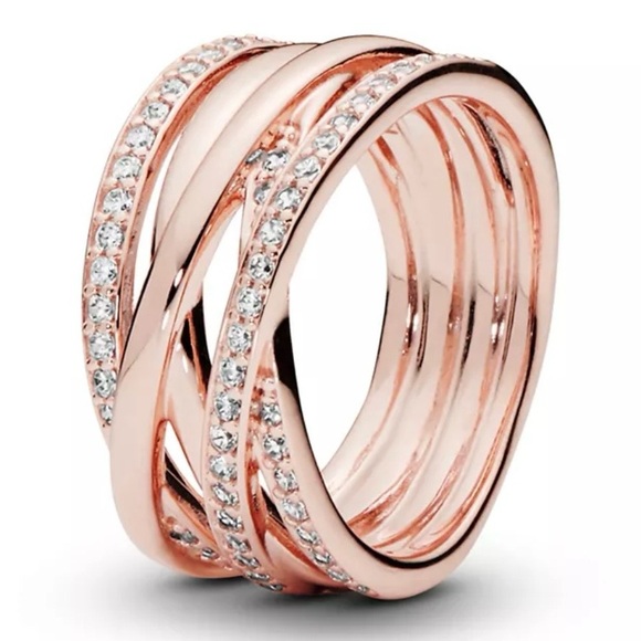Pandora Jewelry - Pandora Rose Gold Ring sz 8.5
